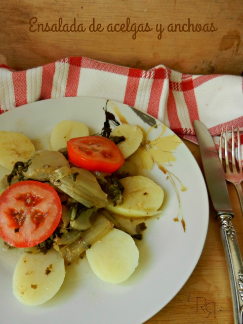 "Ensalada de acelgas y anchoas"