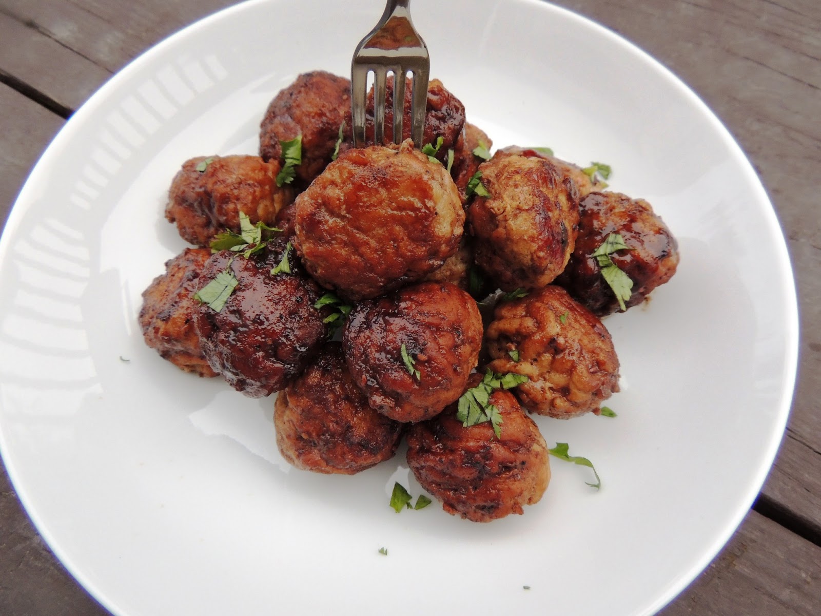 Leave a Happy Plate: Raspberry Balsamic Chicken Meatballs
