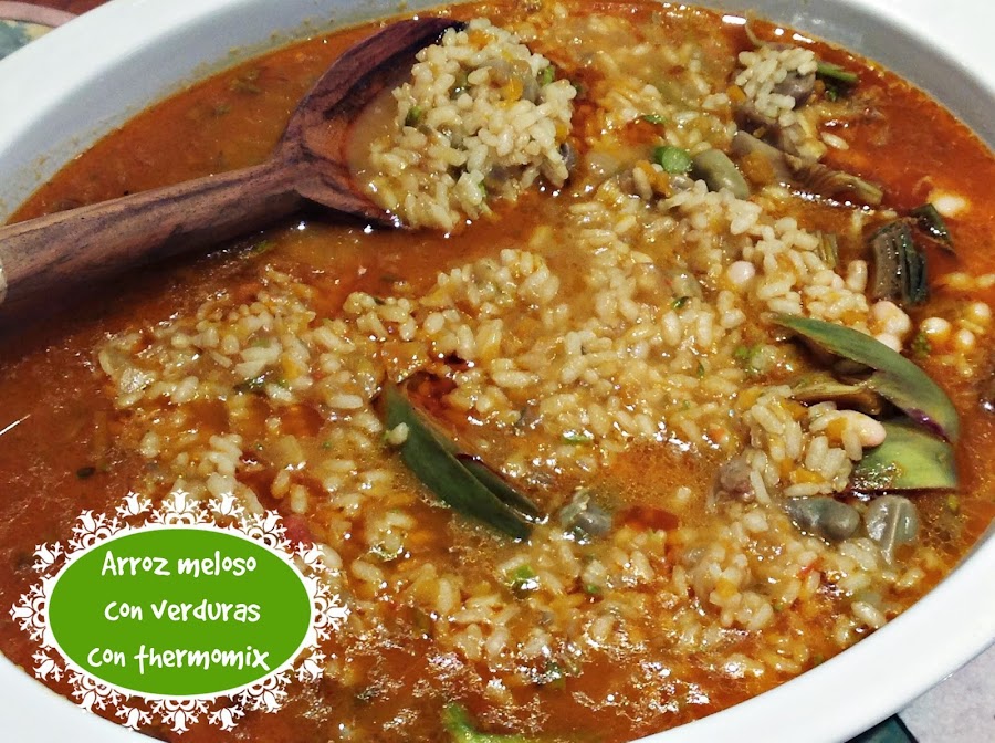 ARROZ CALDOSO CON VERDURAS CON THERMOMIX