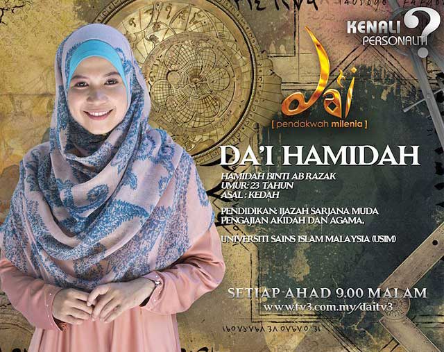 Biodata Dai Hamidah Juara Pemenang Dai 2015 TV3  badukan.com