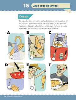 Apoyo Primaria Desafíos matemáticos 2do grado Bimestre 1 lección 15 ¿Qué sucedió antes?