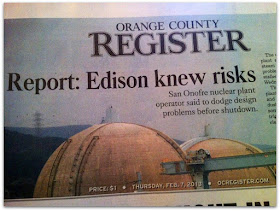 SAN ONOFRE: Did Edison submit false information to NRC?