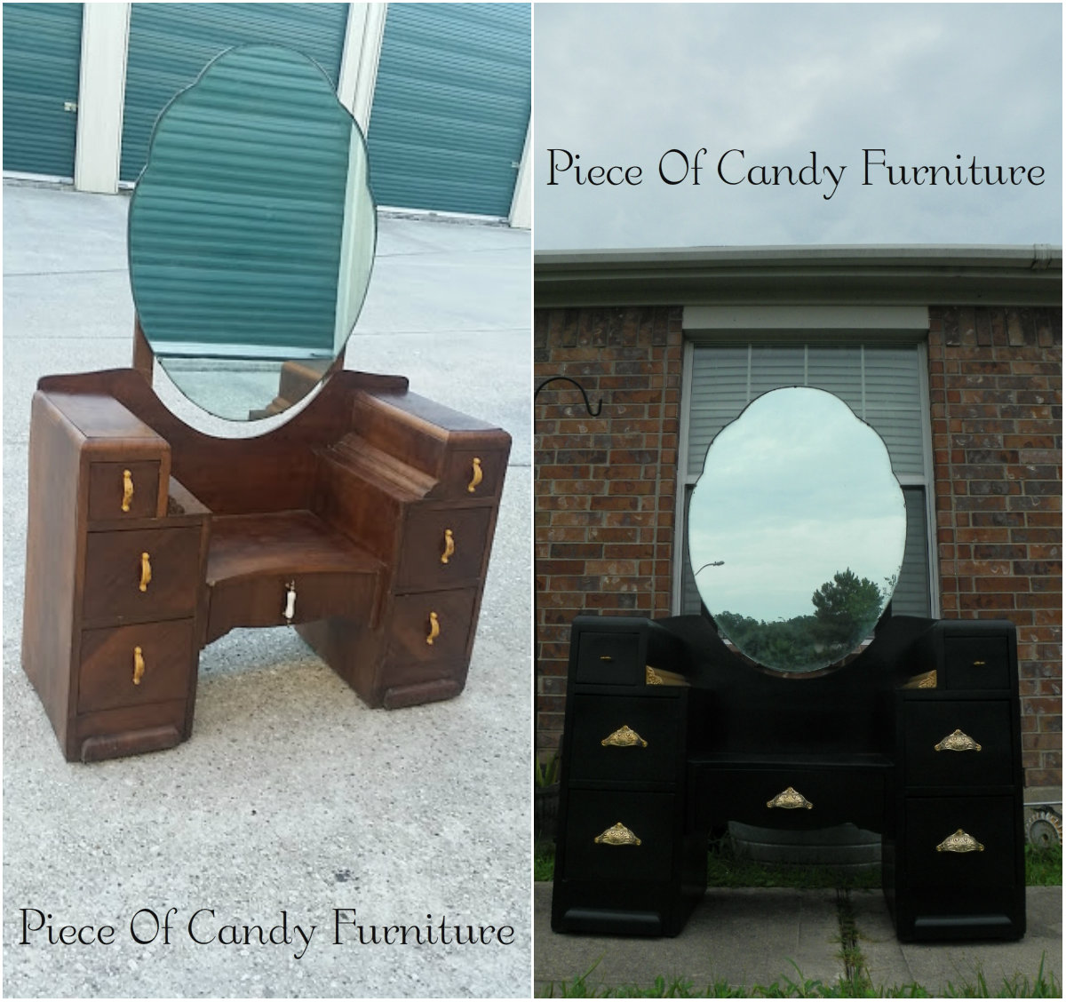 Piece Of Candy Furniture High Gloss Black Vanity.....
