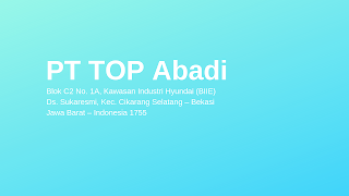 Lowongan Kerja Cikarang PT TOP Abadi Kawasan Hyundai Lowongan Kerja Cikarang PT TOP Abadi Kawasan Hyundai