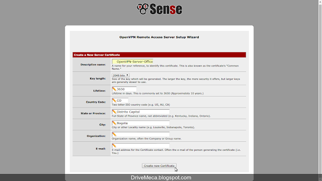 DriveMeca configurando OpenVPN en pfSense paso a paso