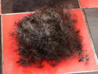 A huge pile of hair A huge pile of hair
