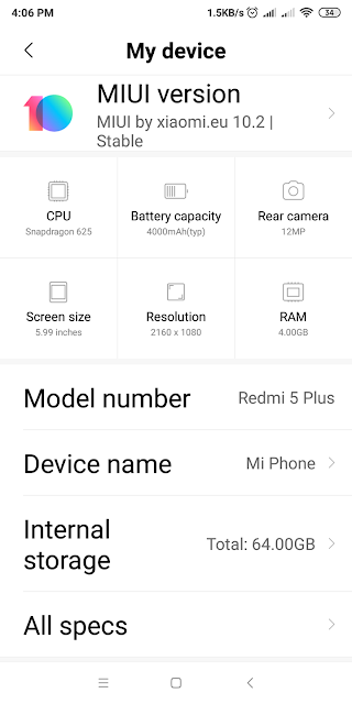 Xiaomi Redmi 5 Plus Full Specifications, Review and Price