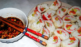Sushi  în foițe de surimi