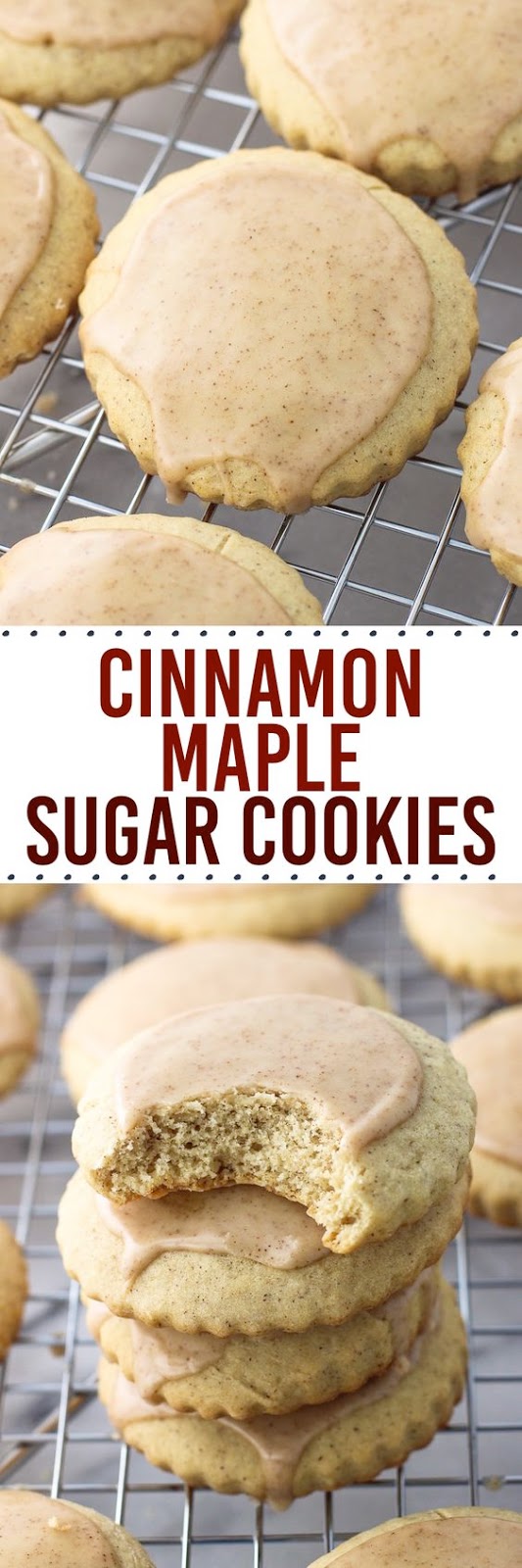 Cinnamon maple sugar cookies are tender and cinnamonspiced, with a