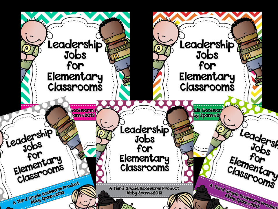 http://www.teacherspayteachers.com/Product/Leadership-Jobs-for-Elementary-Classrooms-Gray-Dots-834466