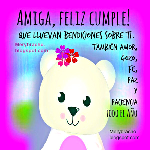 Frases de Bendiciones para Amiga en su Cumpleaños. | Entre Poemas