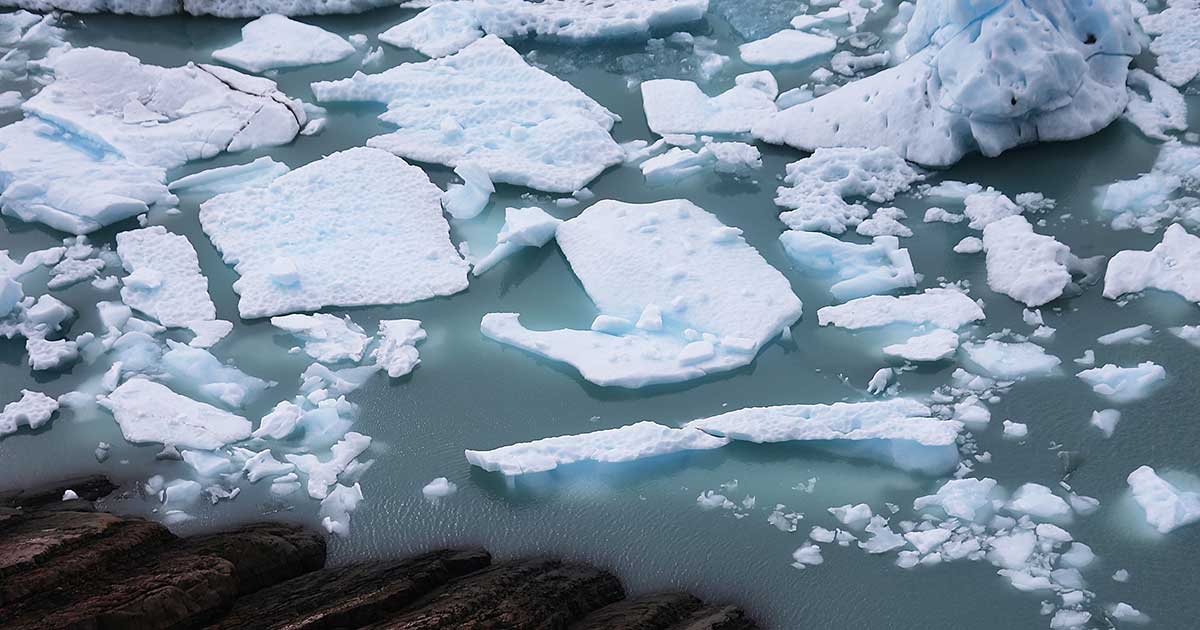 melting glacier