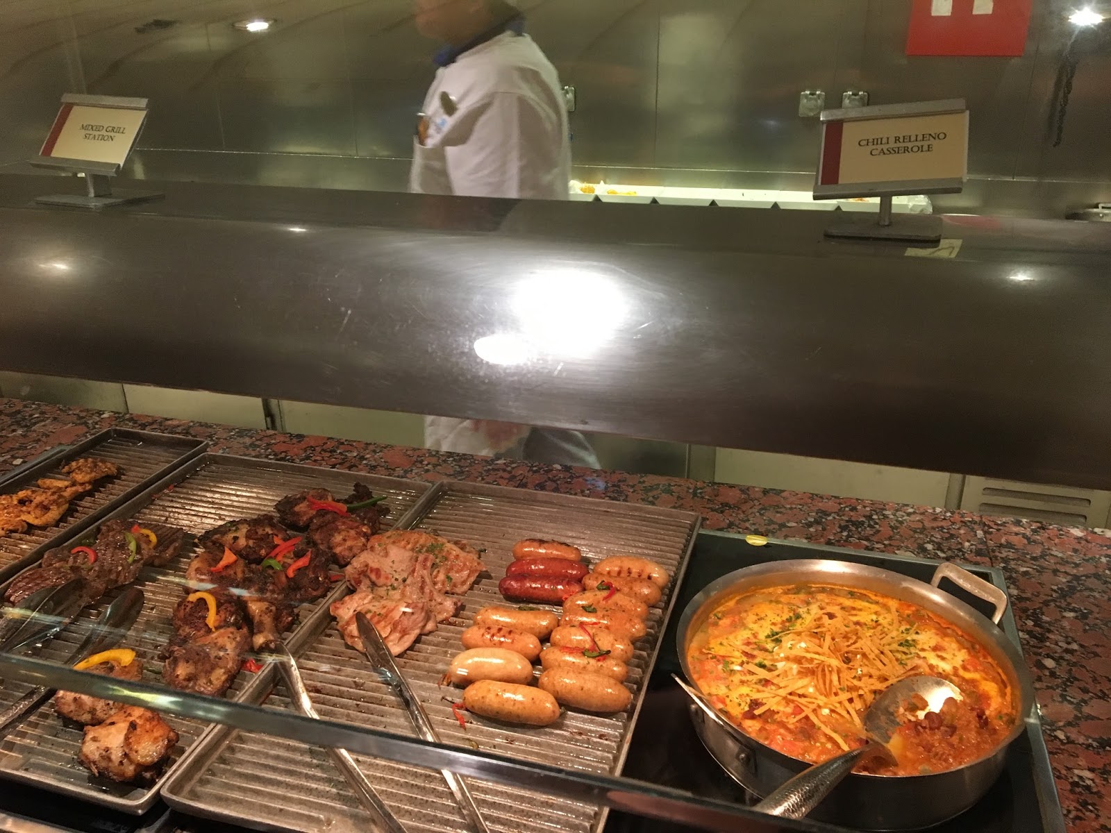 The Cheerful Cruiser! Norwegian Pearl Garden Cafe Buffet/ Main Dining