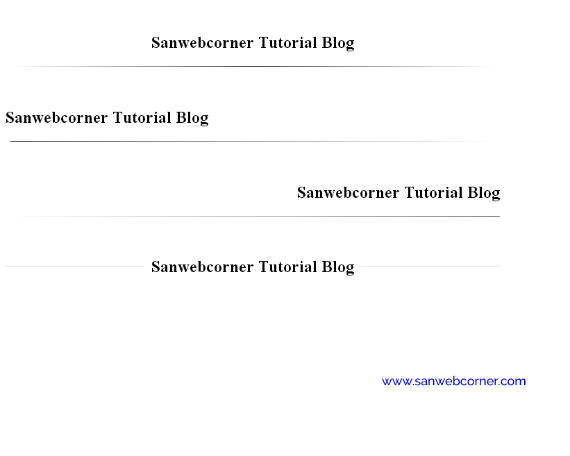 How To Create Fade Line For Header Using Css