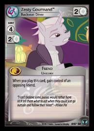 My Little Pony Zesty Gourmand, Backseat Diner Defenders of Equestria CCG Card