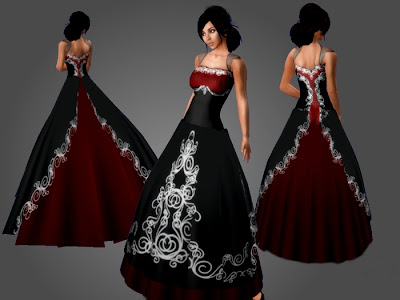 Red and Black Wedding Dresses
