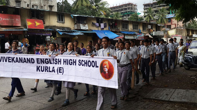 VES Kurla School adopted Nehru Nagar S T Bus stand on Swacha Bharat Abhiyan day VES Kurla School adopted Nehru Nagar S T Bus stand on Swacha Bharat Abhiyan day