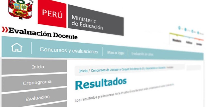 MINEDU: Resultados Prueba Única Nacional - Examen Directores y Especialistas en Educación de UGEL y DRE (11 Octubre) www.minedu.gob.pe