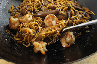 Shrimp and Eggplant Lo Mein