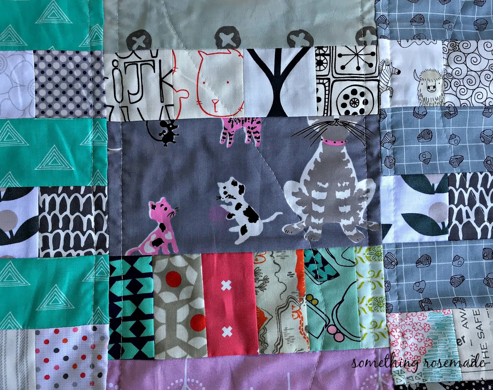 something rosemade I Keep Throwing Along Patchwork Throw 4