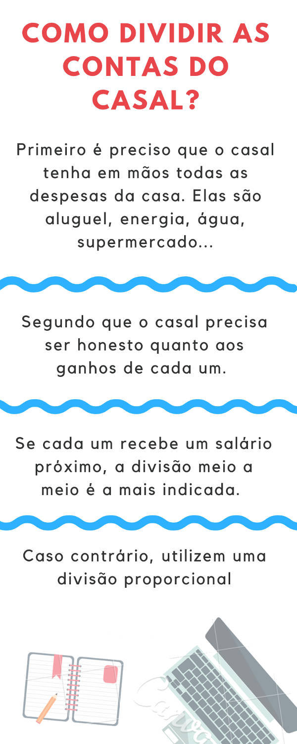 Como dividir as contas do casal? como dividir as contas do casal?
