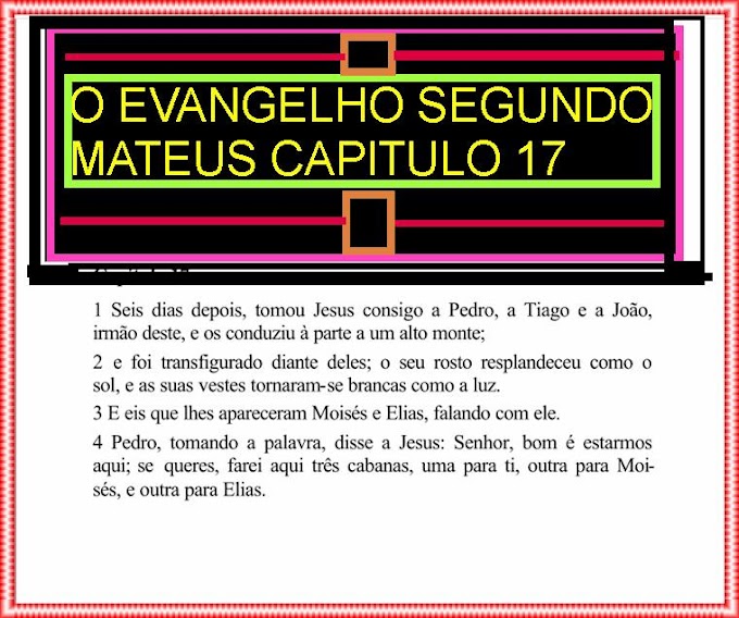 O EVANGELHO SEGUNDO MATEUS CAPITULO 17