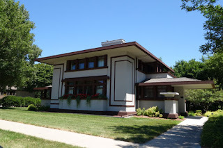 Frank Lloyed Wright designed house Mason City Iowa