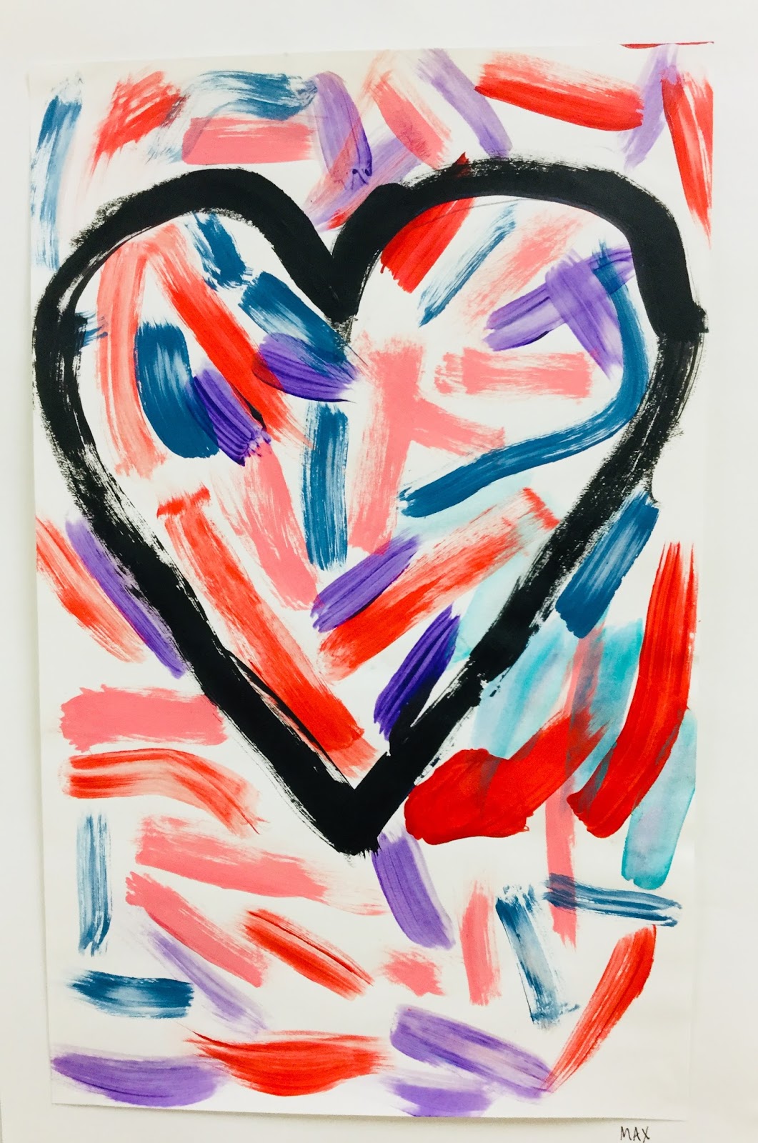 2 Soul Sisters Art Ed Painting Confetti on Jim Dine Hearts