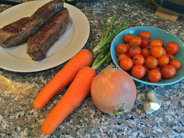 the ingredients for pot roast