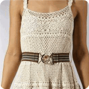 Vestido coqueto a Ganchillo Vestido coqueto a Ganchillo