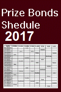 Prize Bond schedule 2017