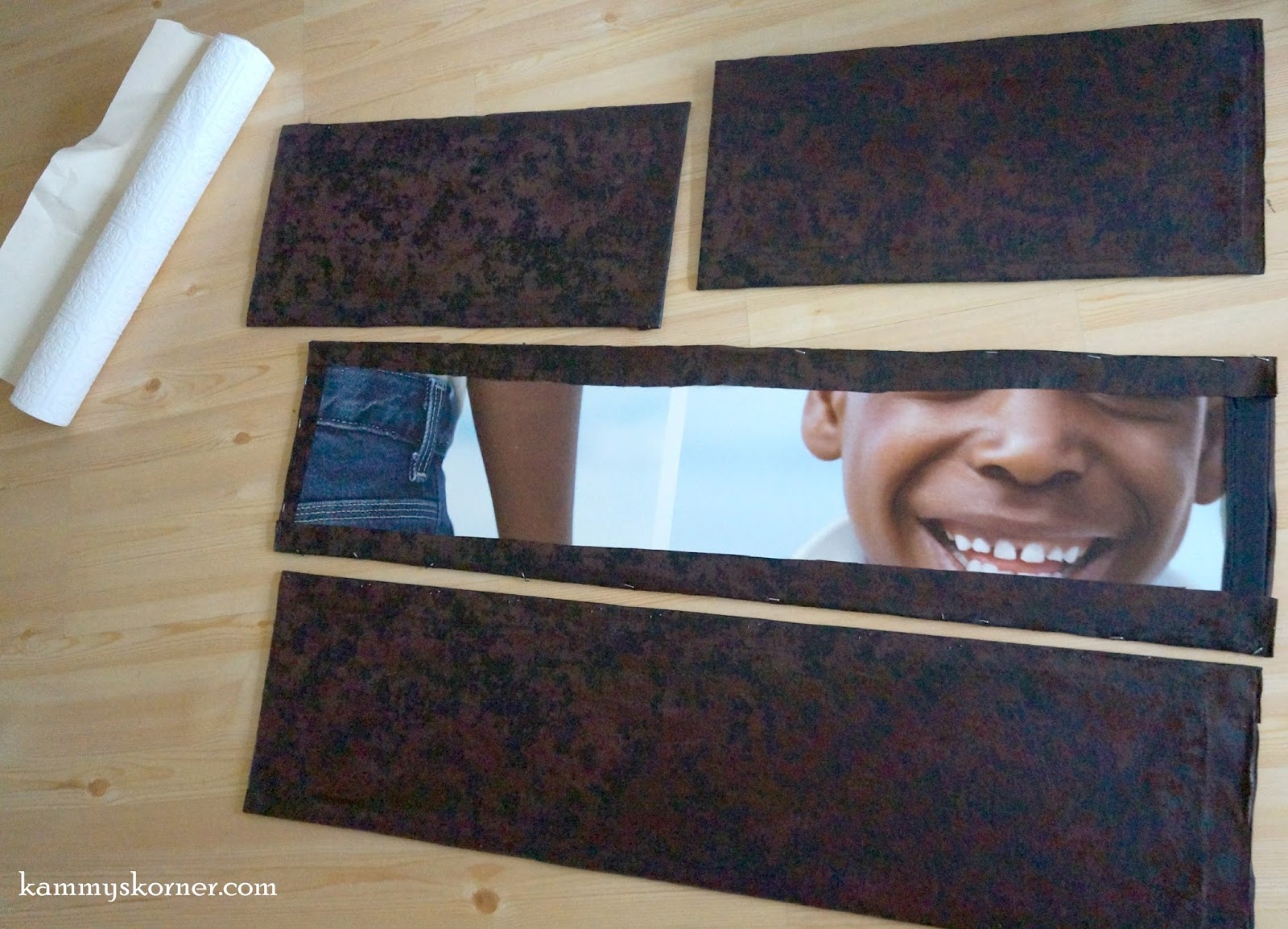 Kammy S Korner How To Faux Tin Using Wallpaper Cabinet Makeover