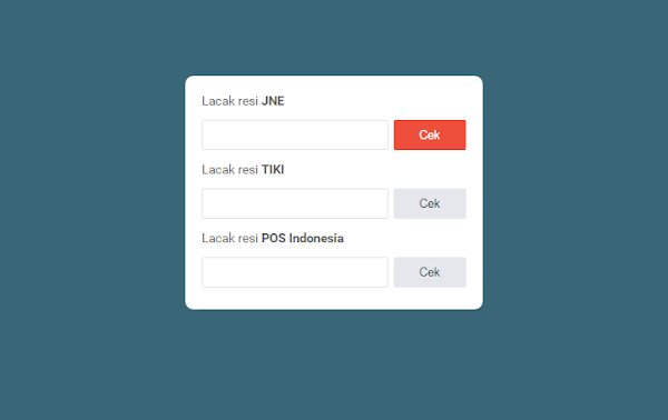 Memasang Widget JNE, TIKI, Pos Indonesia