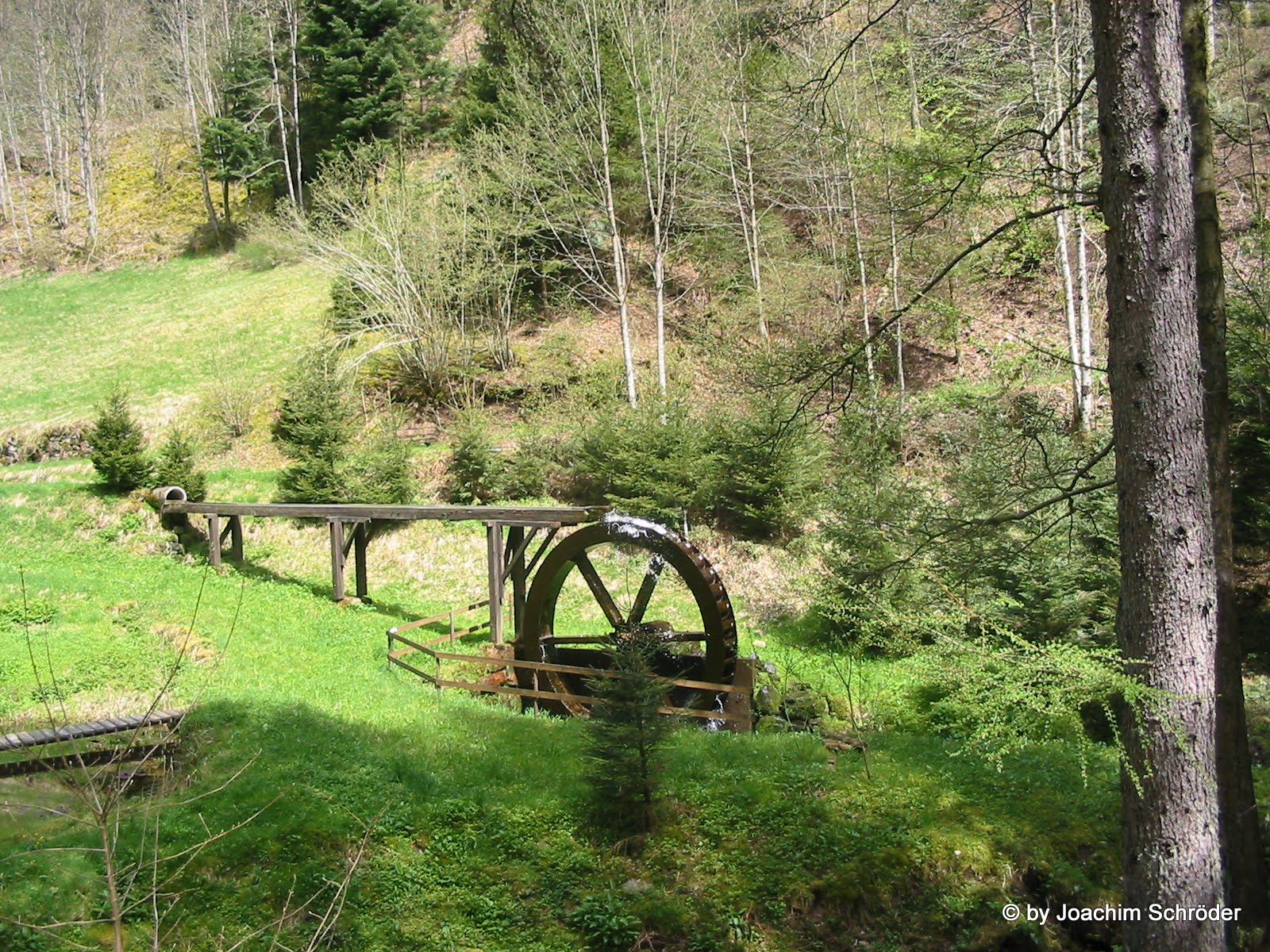 Meine Heimat, mein kleines Gartenparadies : Es dreht sich ein Wasserrad