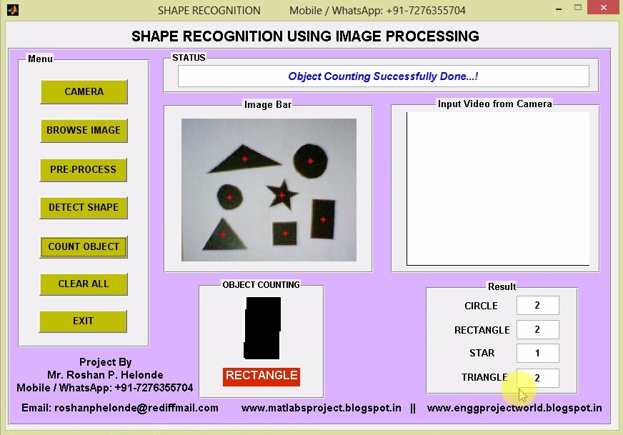 Matlab Project with Code Shape Detection and Recognition Using Image ...