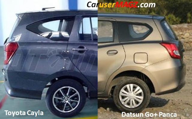 Perbandingan Panjang Kabin Belakang Toyota Cayla vs Datsun Go+ Panca