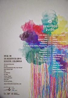 Cartel oficial Festival Hermoso Ruido 2014 