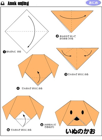 tutorial origami  untuk  anak 