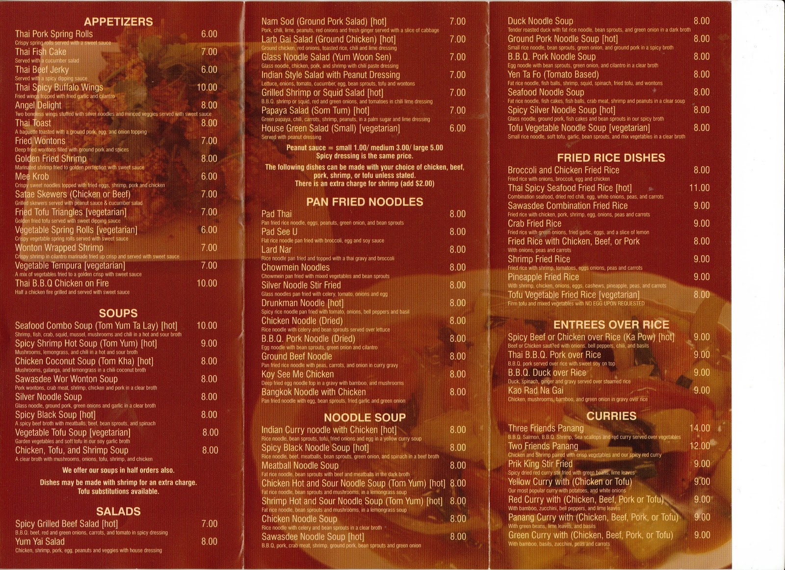 Vc Menu Sawasdee Thai Simi Valley