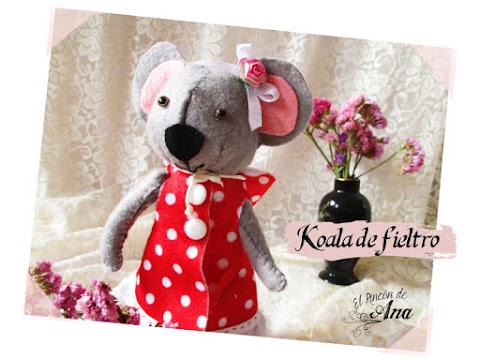 Koala de fieltro 