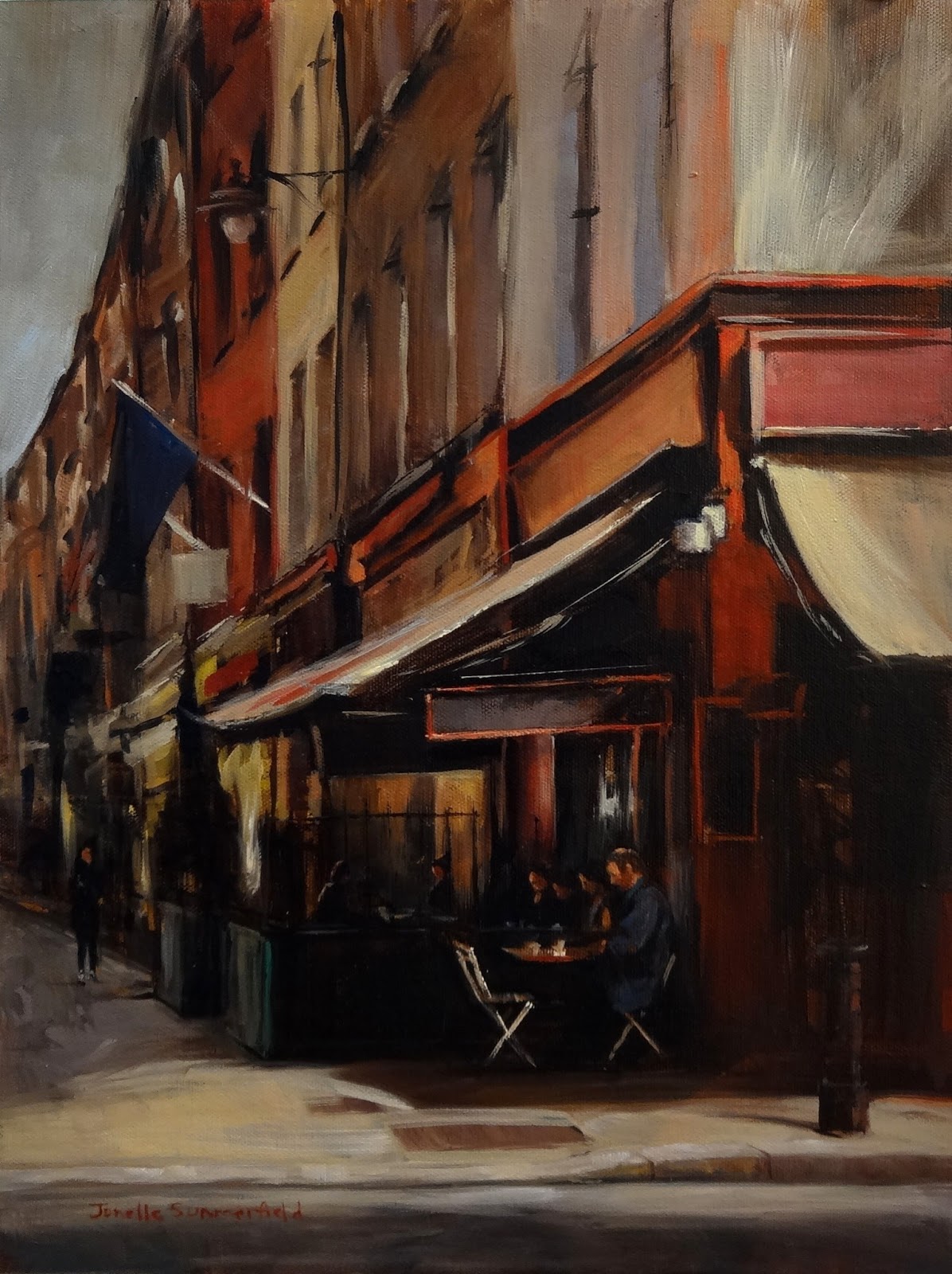 Jonelle Summerfield Oil Paintings Dublin Cafe