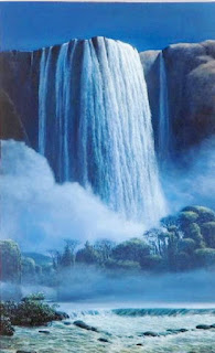 paisajes-con-cascadas-arte-natural pinturas-oleo-vistas-cascadas