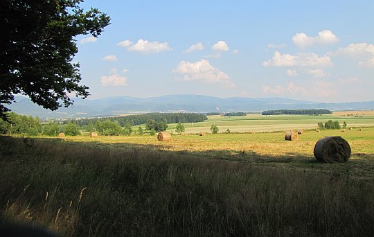 Kotlina Kłodzka ze wzgórza Wronki. Kotlina Kłodzka ze wzgórza Wronki.