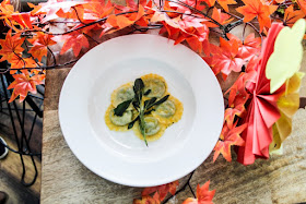 The Boston Butt Thanksgiving Feast Vegetarian Food Blogger American Cuisine Luxury Gourmet Recipe Pumpkin Seed Ravioli