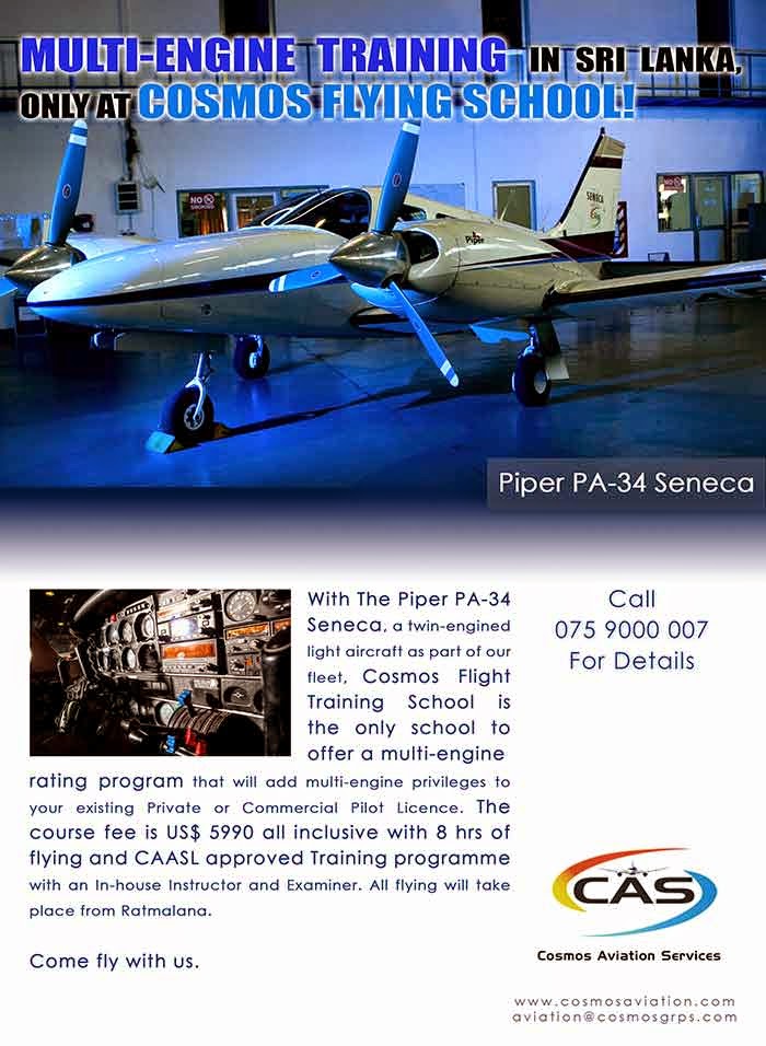 With The Piper PA-34 Seneca, a twin-engined light aircraft as part of our fleet, Cosmos Flight Training School is the only school to offer a multi-engine 