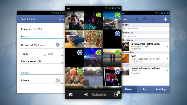 Update Aplikasi Facebook for Android Buat Acara dan Upload Banyak Foto