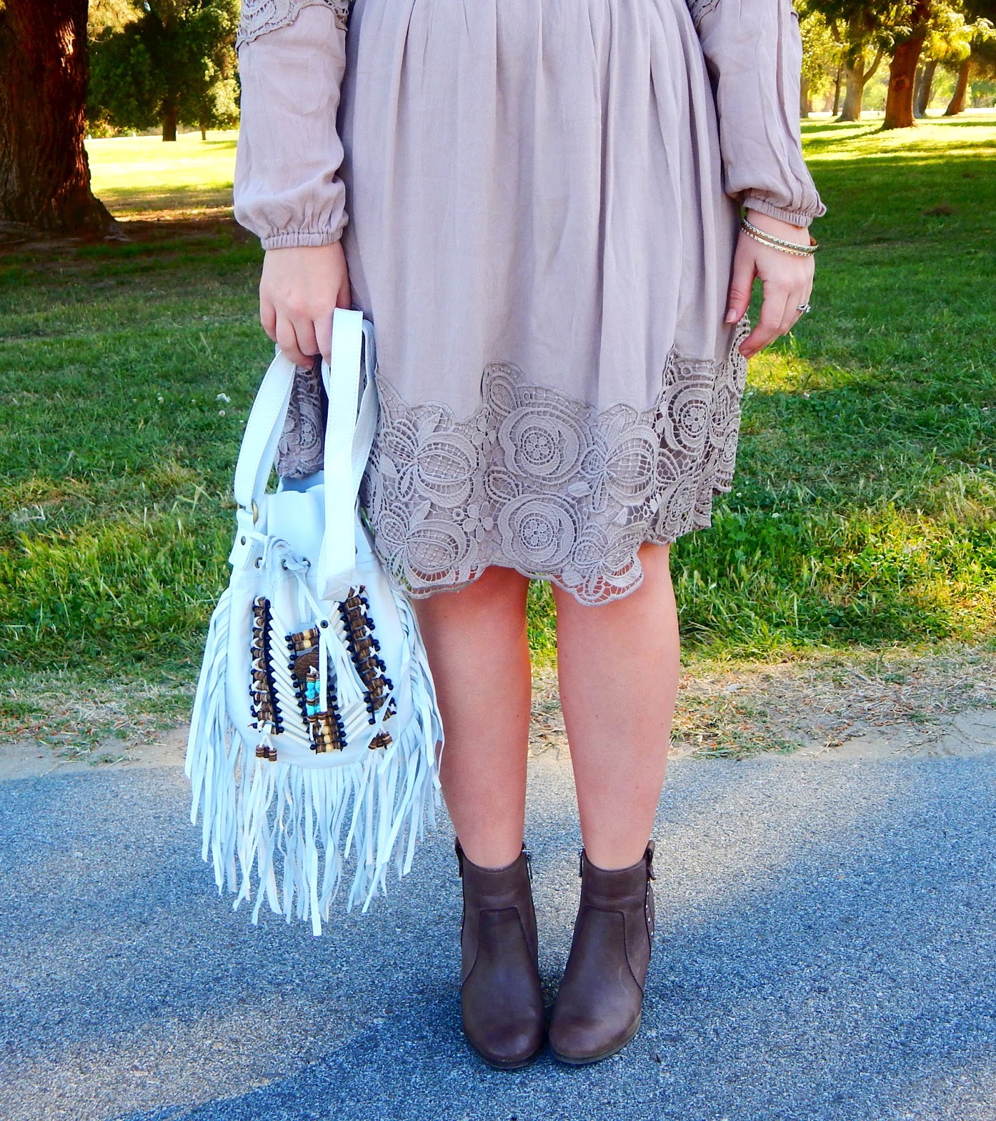 A little boho chic and that fabulous bohemian fringe bag!