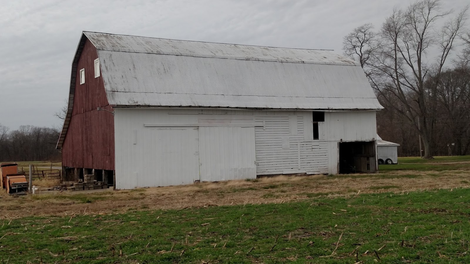 Observations in Agriculture Corn Crib in Barn