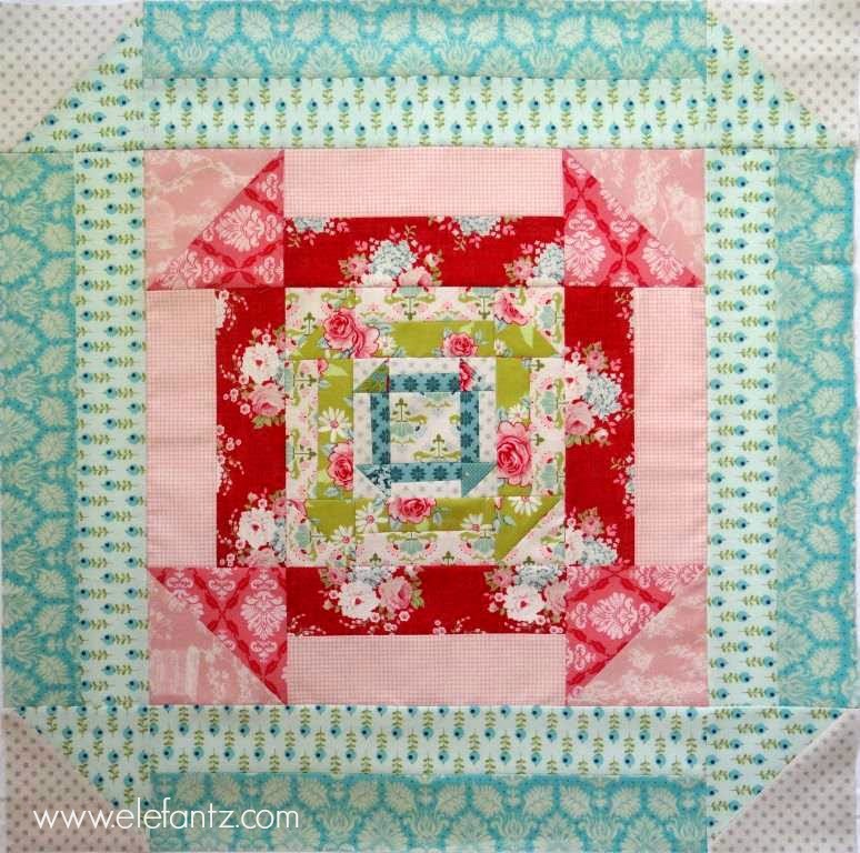 Jenny of ELEFANTZ Churn Dash baby quilt made with love...