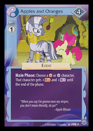 My Little Pony Apples and Oranges Premiere CCG Card